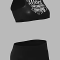 Black Sports Vest And Shorts With I Am Not Mediocre I Am Limitless Print