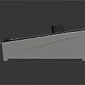 Modern Synthesizer Portable Synthesizer Mixer Reverberator 3d model