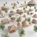 Thatched House Pavilion 3d model