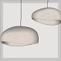 Minimalist Modern Hemispherical Pendant Lights With Soft Fabric Shade And Warm Glow