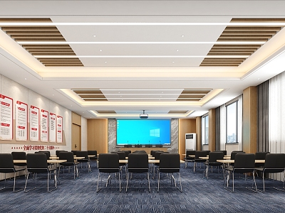 Party member activity room in large conference room model