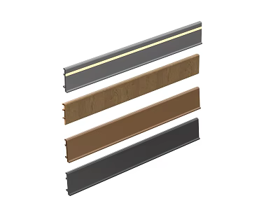 Various Colored Decorative Lines With Gray Brown And Black Tones For Interior Design 3d model