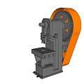 Industrial Stamping Equipment with Large Gear Mechanism and Metal Frame Structure