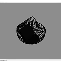 Stylish Black Metal Woven Basket With Square Mat On Light Background For Home
