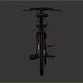 Black and Pink Mountain Bike With Wide Tires Disc Brakes And Stylish Frame