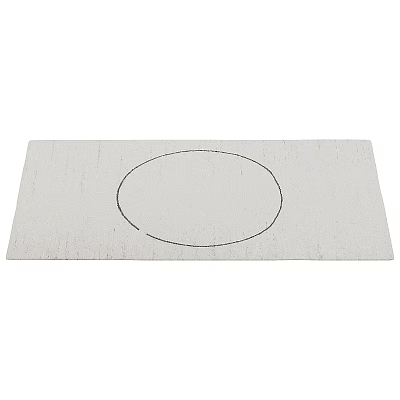 Soft Textured Square Rug With Circular Outline For Modern Living Room Decor 3d model