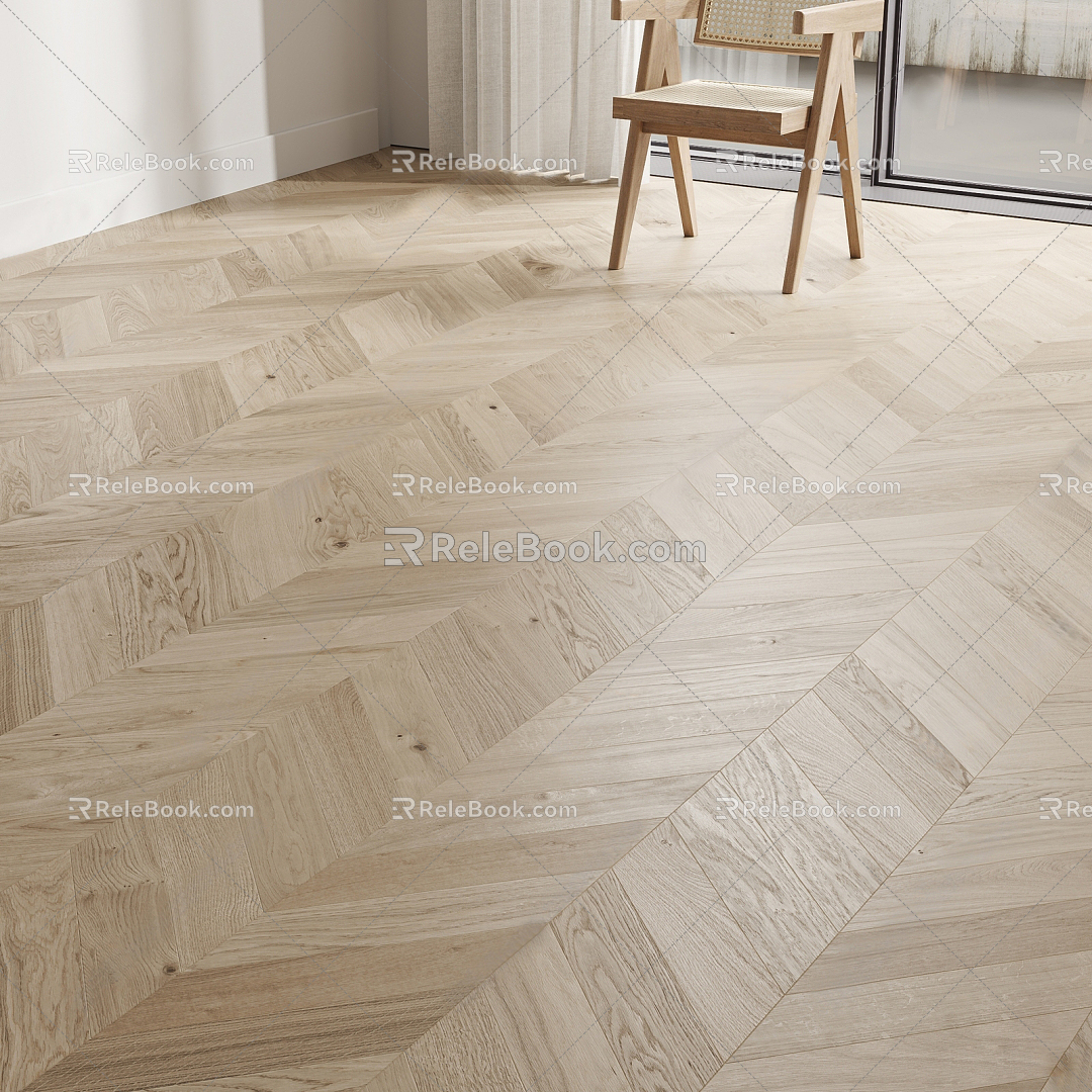 Modern Flooring Wood Flooring 3d model