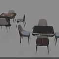 Stylish Modern Card Playing Tables With Comfortable Chairs For Recreational Gaming Areas