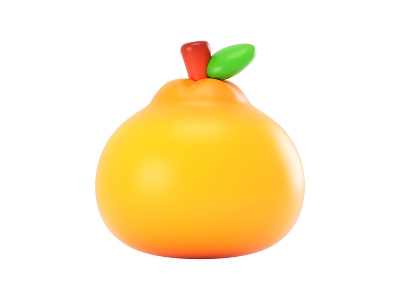 Cartoon fruit orange model