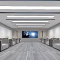 Modern Reception Room Reception Hall 3d model