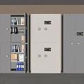 Modern File Cabinet Office Cabinet File Locker 3d model