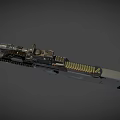 Submachine gun P90 gun automatic submachine gun 3d model