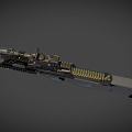 Submachine gun P90 gun automatic submachine gun 3d model