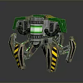 Robot Spider Robot Mecha Spider Science Fiction Spider Mechanical Spider Battery Spider Tower Defense 3d model