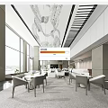 Modern reception area Sales office Reception area 3d model