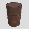 Industrial Rusty Metal Barrel Designed For Heavy Duty Storage Purposes