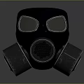 Modern gas mask sci-fi gas mask gas mask respirator 3d model