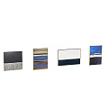Abstract Modern Black and Silver Striped Oil Painting as Minimalist Wall Art Decor