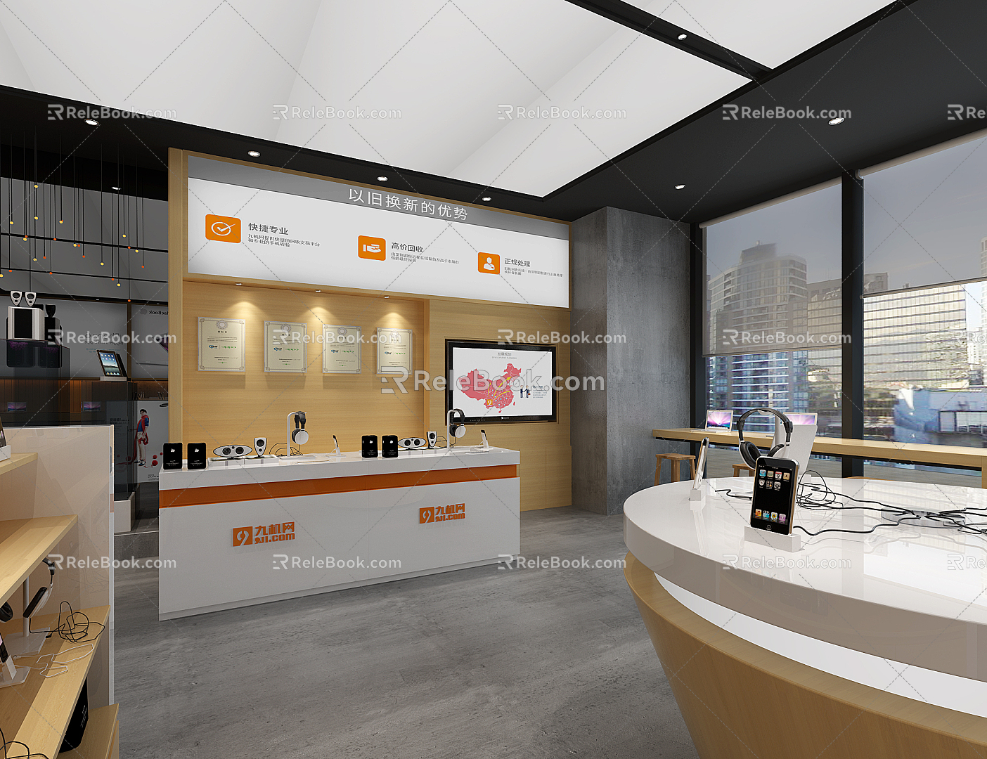 Mobile phone store 3d model