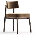 Light Gray Velvet Upholstered Leisure Chair with Dark Wooden Legs Modern Design Accent Piece
