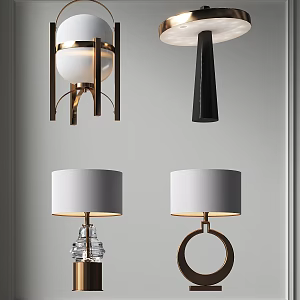 Modern Table Lamp Bedside Round Metal Table Lamp Decorative Lampshade Table Lamp Living Room Floor Table Lamp Study Room Table Lamp Simple Fashion Table Lamp 3d model