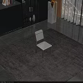 White Dining Chair With Wooden Frame And Modern Sleek Design For Home Interior