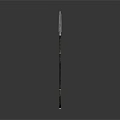 Spear With Long Metal Shaft And Sharp Pointed Tip For Combat Use