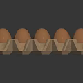 Fresh Brown Eggs Neatly Arranged In A Paper Egg Carton