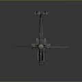 Military Attack Helicopter With Radar Dome Rotor Blades And Weapon Mounts 3D Render