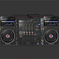 Modern Synthesizer Portable Synthesizer Mixer Reverberator 3d model