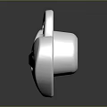 Modern monitoring head heart-shaped camera security monitoring 3d model