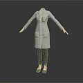 Grey Long Coat With Pockets For Daily Use As Essential Living Product