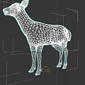 Standing Brown Deer With Natural Fur And Lifelike Wildlife Features