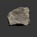 Natural Layered Rock Formation With Rough Gray Textured Geological Surface