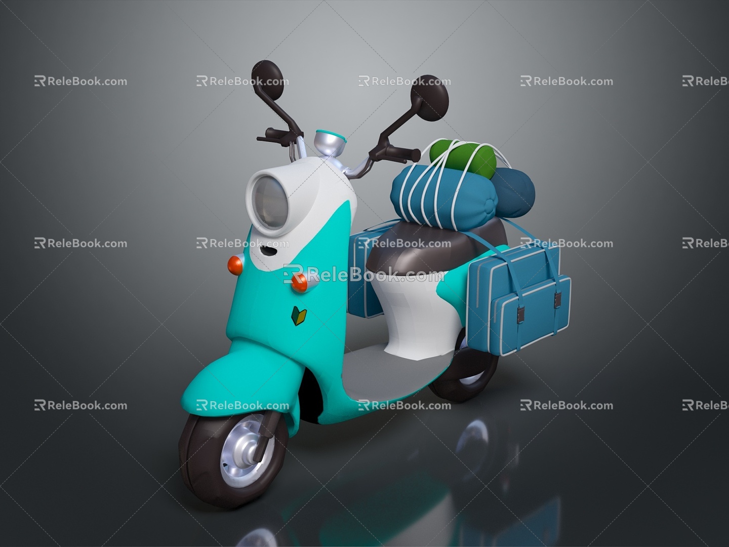 Motorcycle Two Wheels Motorcycle Pedal Motorcycle Off-road Motorcycle 3d model