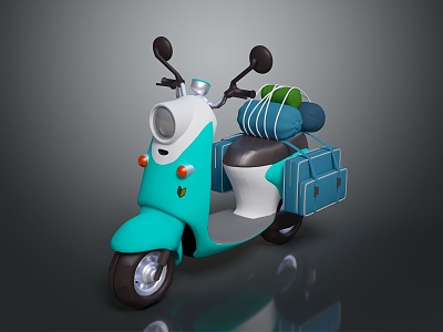 Motorcycle Two Wheels Motorcycle Pedal Motorcycle Off-road Motorcycle 3d model