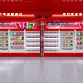 Coca-Cola Theme Store Front With Red Design And Customer Presence