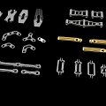 Industrial Equipment Metal Parts With Connectors Brackets And Various Shapes Mechanical Components