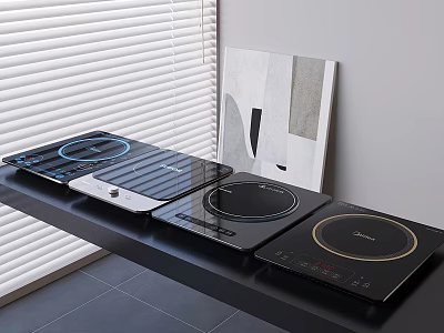 Induction Cooker Kitchen Appliances 3d model