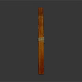 Natural Wooden Decorative Stick With Woven Rope Detail And Smooth Surface