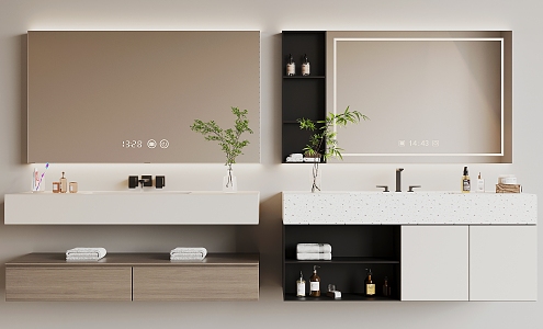 Modern bathroom cabinet 3d model