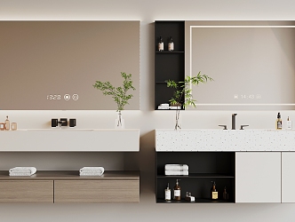 Modern bathroom cabinet 3d model