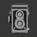 Vintage WALZER Twin Lens Reflex Camera with Black Body and Control Knobs Electronic Appliance