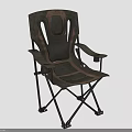 Ergonomic Outdoor Folding Chair Furniture With Dark Gray Brown Design And Armrests