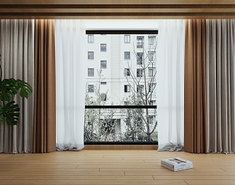 Modern Curtains 3d model