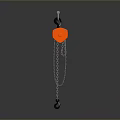 Industrial Red Functional Vehicle With Hoist Chain And Lifting Equipment