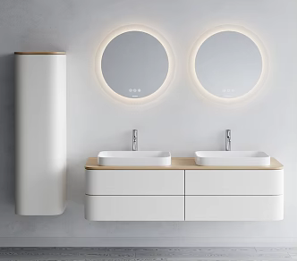 modern sink bathroom cabinet 3d model