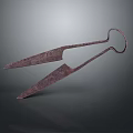Rustic Vintage Metal Kitchen Tongs With Curved Handles For Food Handling Living Supplies