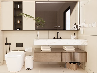 Modern bathroom cabinet model