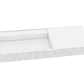 Modern Minimalist White Rectangular Washbasin With Sleek Surface And Textured Edges